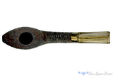 Blue Room Briars is proud to present this Andrea Gigliucci Pipe Bent Carved Black Dublin with Brindle