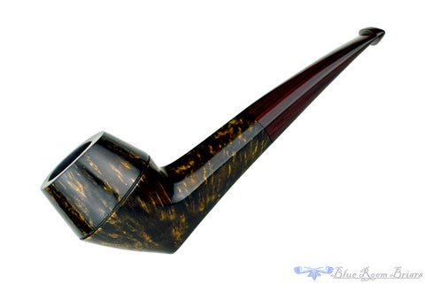 Andrea Gigliucci Pipe Bent Carved Black Boat with Brindle
