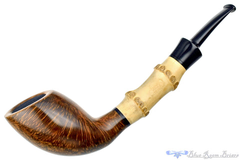 Charl Goussard Pipe Black Blast Apple with Warthog Tusk