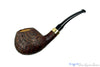 Blue Room Briars is proud to present this Doug Finlay Pipe 1/4 Bent Sandblast Tomato with Brass and Military Mount