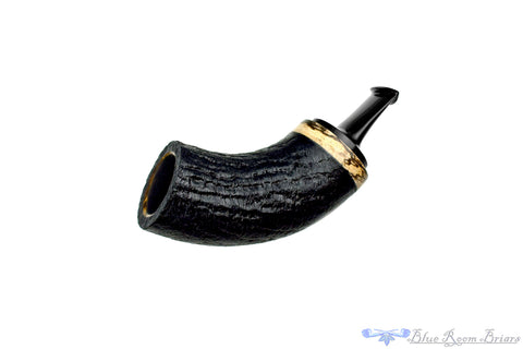 Dirk Heinemann Pipe Black Blast Cherrywood with Buddha Bamboo