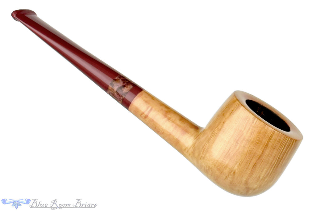 Blue Room Briars is proud to present this Michail Kyriazanos Pipe Smooth Pale Pot with Exotic Wood