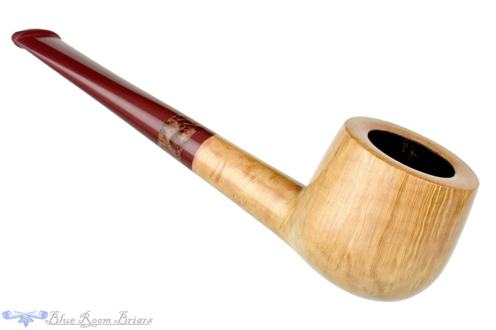Blue Room Briars is proud to present this Michail Kyriazanos Pipe Smooth Pale Pot with Exotic Wood