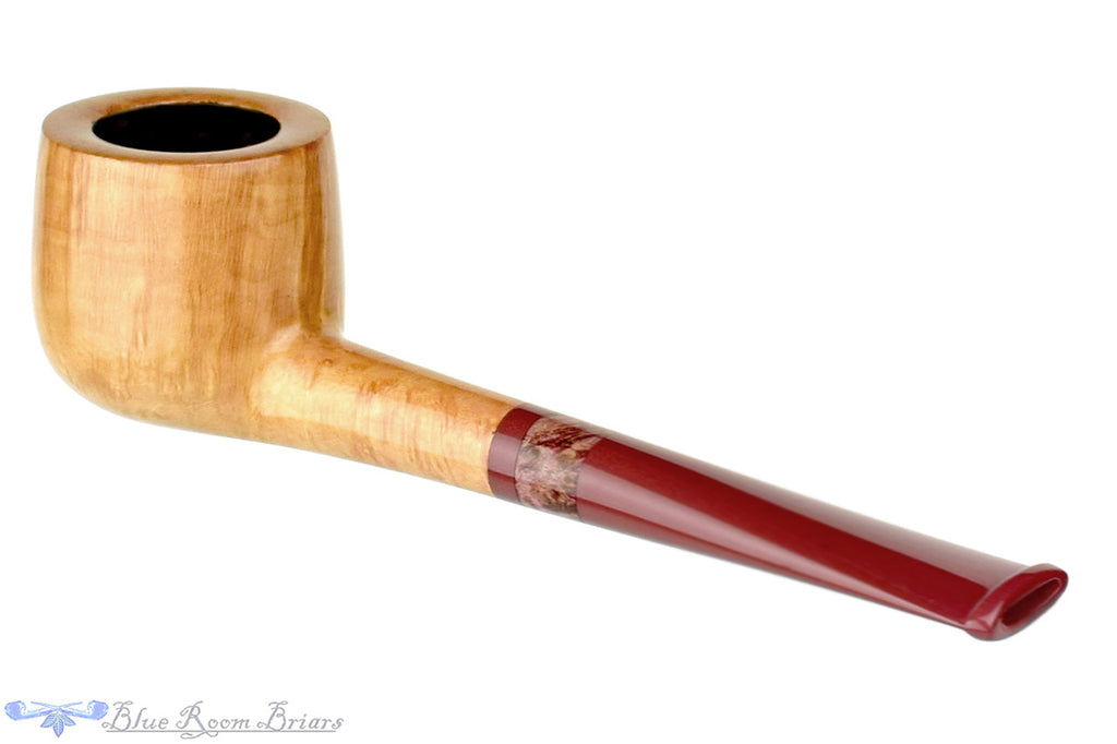 Blue Room Briars is proud to present this Michail Kyriazanos Pipe Smooth Pale Pot with Exotic Wood
