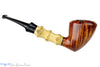 Blue Room Briars is proud to present this Michail Kyriazanos Pipe 1/4 Bent Bamboo Acorn with Plateau