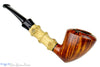 Blue Room Briars is proud to present this Michail Kyriazanos Pipe 1/4 Bent Bamboo Acorn with Plateau