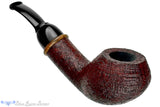 Blue Room Briars is proud to present this Bill Shalosky Pipe 620 Bent Sandblast Danish Scoop with Redwood Burl