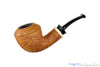Blue Room Briars is proud to present this Bill Shalosky 619 Bent Tan Blast Rhodesian with Camel Bone
