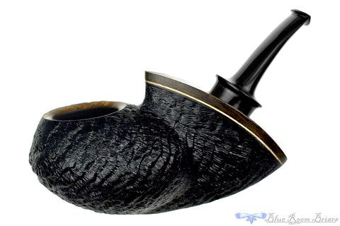 Dirk Heinemann Pipe Black Blast Cherrywood with Buddha Bamboo