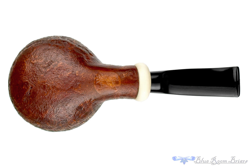 Blue Room Briars is proud to present this Bonsai Pipe by Tobias Höse Sandblast Cannonball with Ivorite