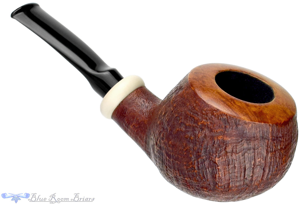 Blue Room Briars is proud to present this Bonsai Pipe by Tobias Höse Sandblast Cannonball with Ivorite