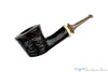Blue Room Briars is proud to present this Bonsai Pipe by Tobias Höse Sandblast Dublin Poker Sitter with Ivorite and Brindle