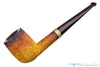 Blue Room Briars is proud to present this Jesse Jones Pipe 2220 Fumed Panel Billiard with Brindle and Hammered Brass