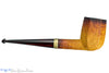 Blue Room Briars is proud to present this Jesse Jones Pipe 2220 Fumed Panel Billiard with Brindle and Hammered Brass