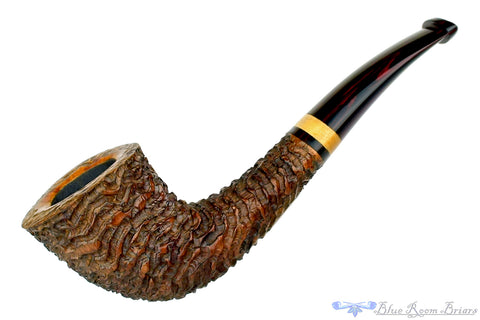 Andrea Gigliucci Pipe Bent Carved Bulldog with Brindle