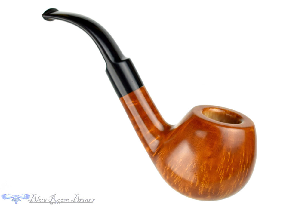 RC Sands Pipe 3/4 Bent Saddled Tomato, Blue Room Briars, apple, danish school, chuck sands, straight grain, smooth, birdseye, saddle, saddle stem, half bent, one half bent, bent, bent tomato, ohio, natural, artisan pipe, new pipe, production pipe, factory pipe, budget pipe, briar, briar pipe, tobacco pipe, wood pipe, wooden pipe, briar-pipe, smoking pipe, smoking hobby, ebonite, vulcanite, pipe stem, pipe mortise, stem, mortise, button, draft hole, grain, estate pipe, estate, refurbished, used pipe, refurbi