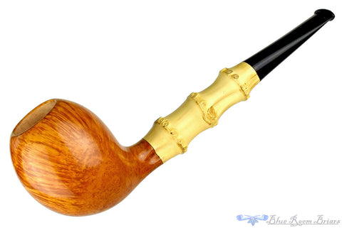 Charl Goussard Pipe Black Blast Apple with Warthog Tusk