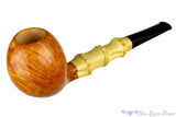 Charl Goussard Pipe Pear with Bamboo, Blue Room Briars, pear, smooth, straight grain, cross grain, birdseye, artisan pipe, new pipe, three knuckles, 3 knuckle bamboo, taper, tapered stem, straight pipe, sitter pipe, goussard pipes, south africa, cape town, production pipe, factory pipe, budget pipe, briar, briar pipe, tobacco pipe, wood pipe, wooden pipe, briar-pipe, smoking pipe, smoking hobby, ebonite, vulcanite, pipe stem, pipe mortise, stem, mortise, button, draft hole, grain, estate pipe, estate, refur
