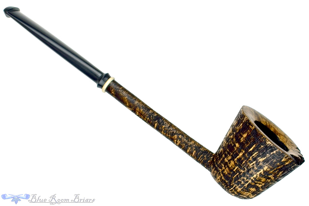 Blue Room Briars is proud to present this Scottie Piersel Pipe "Scottie" Contrast Blast Dublin with Ivorite and Plateau