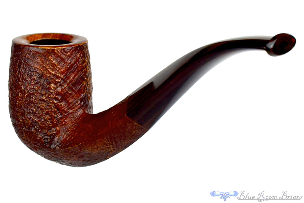Jesse Jones Pipe 1/2 Bent Sandblast Diamond Shank Billiard