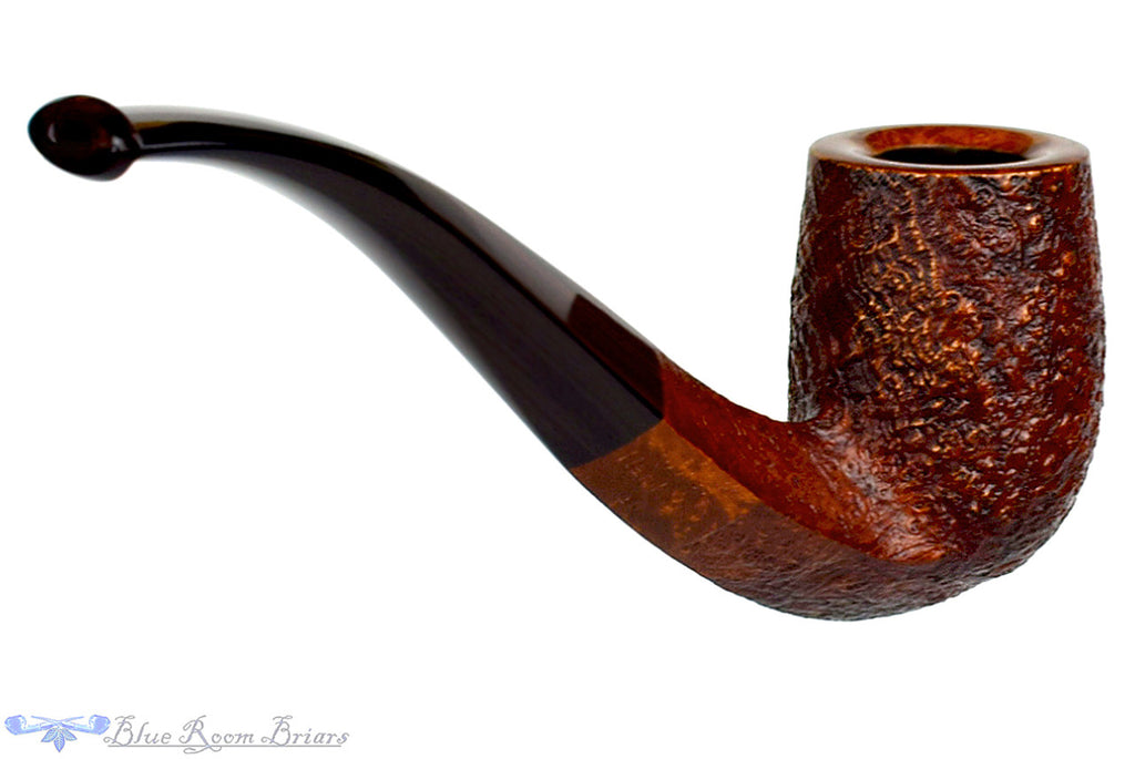 Jesse Jones Pipe 1/2 Bent Sandblast Diamond Shank Billiard