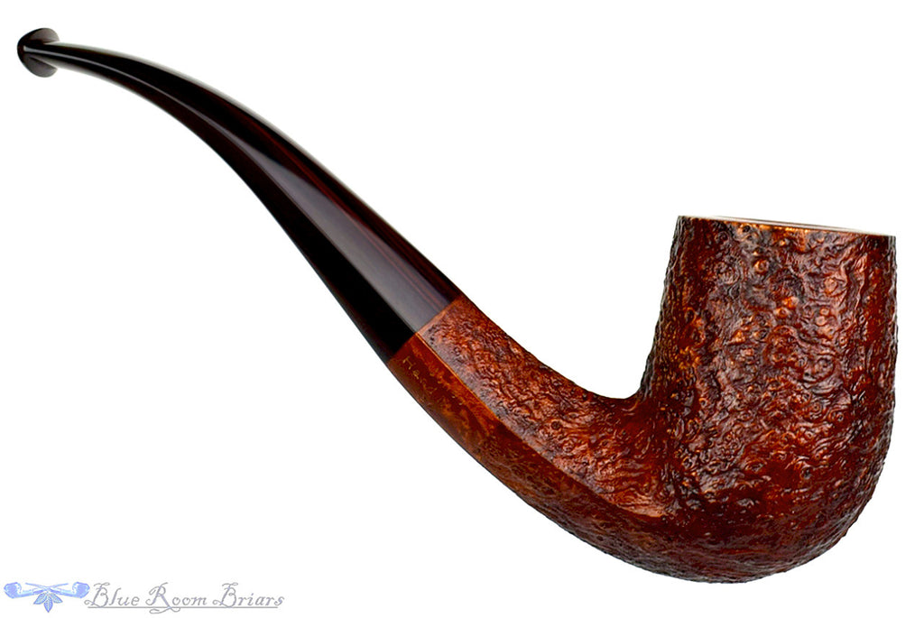 Jesse Jones Pipe 1/2 Bent Sandblast Diamond Shank Billiard