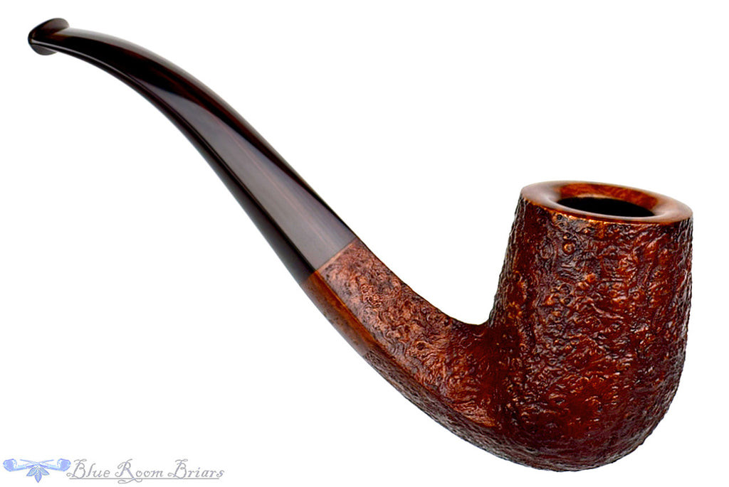 Jesse Jones Pipe 1/2 Bent Sandblast Diamond Shank Billiard