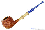 Blue Room Briars is proud to present this Nate King Pipe 774 Ring Blast Prince with Bamboo and Bakelite