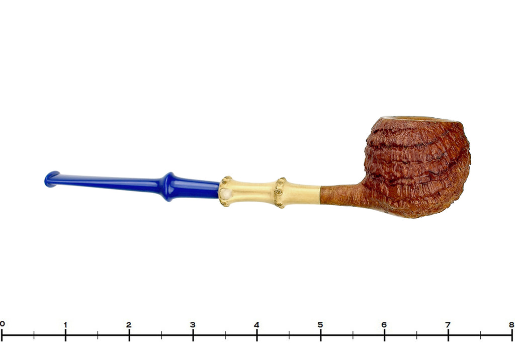 Blue Room Briars is proud to present this Nate King Pipe 774 Ring Blast Prince with Bamboo and Bakelite