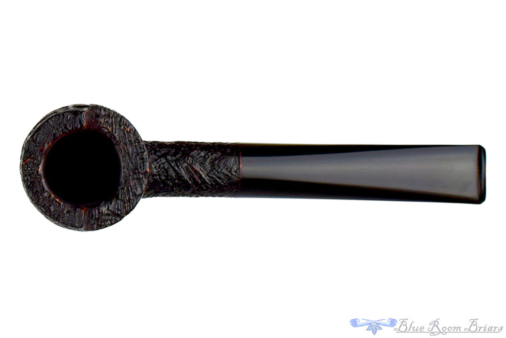 Jesse Jones Pipe Dark Blast Windshield Billiard, Blue Room Briars, dunhill shape, unique, jones, taper, tapered stem, billiard, sandblast, sand blast, darkblast, redblast, red blast, new pipe, unsmoked, bowl coat, production pipe, factory pipe, budget pipe, briar, briar pipe, tobacco pipe, wood pipe, wooden pipe, briar-pipe, smoking pipe, smoking hobby, ebonite, vulcanite, pipe stem, pipe mortise, stem, mortise, button, draft hole, grain, estate pipe, estate, refurbished, used pipe, refurbished pipe, estate