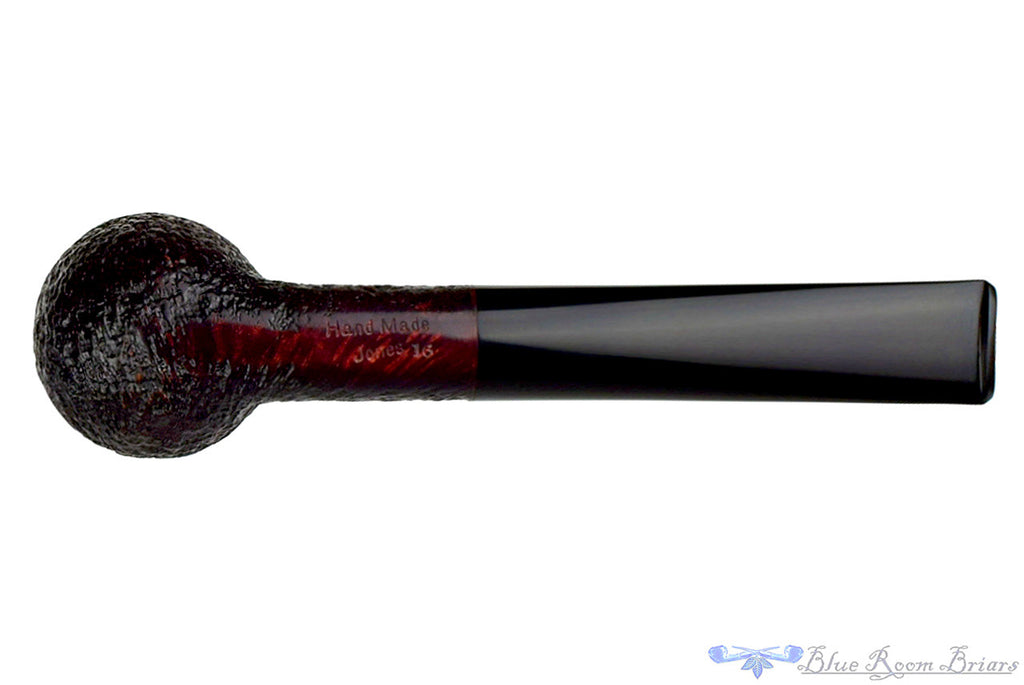 Jesse Jones Pipe Dark Blast Windshield Billiard, Blue Room Briars, dunhill shape, unique, jones, taper, tapered stem, billiard, sandblast, sand blast, darkblast, redblast, red blast, new pipe, unsmoked, bowl coat, production pipe, factory pipe, budget pipe, briar, briar pipe, tobacco pipe, wood pipe, wooden pipe, briar-pipe, smoking pipe, smoking hobby, ebonite, vulcanite, pipe stem, pipe mortise, stem, mortise, button, draft hole, grain, estate pipe, estate, refurbished, used pipe, refurbished pipe, estate