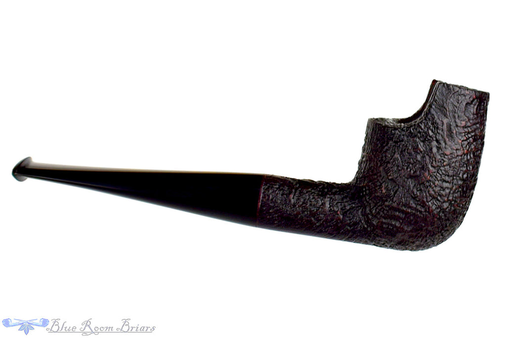 Jesse Jones Pipe Dark Blast Windshield Billiard, Blue Room Briars, dunhill shape, unique, jones, taper, tapered stem, billiard, sandblast, sand blast, darkblast, redblast, red blast, new pipe, unsmoked, bowl coat, production pipe, factory pipe, budget pipe, briar, briar pipe, tobacco pipe, wood pipe, wooden pipe, briar-pipe, smoking pipe, smoking hobby, ebonite, vulcanite, pipe stem, pipe mortise, stem, mortise, button, draft hole, grain, estate pipe, estate, refurbished, used pipe, refurbished pipe, estate