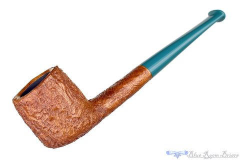 Nate King Pipe 442 Smooth Billiard with Bamboo and Brindle