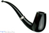 Blue Room Briars is proud to present this Jesse Jones Pipe Dress Black Extra Large 1/2 Bent Billiard with Silver Band
