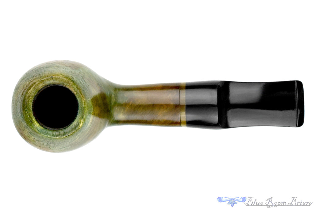 Blue Room Briars is proud to present this Ron Smith Pipe Bent Polished Driftwood Egg with Acrylic