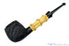 Blue Room Briars is proud to present this Sanbina Santos Pipe Black Blast Pot with Bamboo