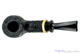 Blue Room Briars is proud to present this Bill Shalosky Pipe Bent Sandblast Billiard with Boxwood