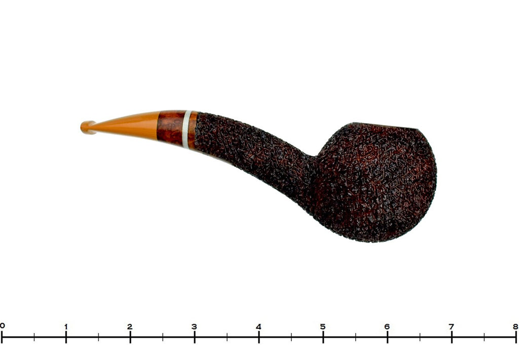 Blue Room Briars is Proud to Present this Dr. Bob Pipe Rusticated Hawkbill with Wood and Acrylic Insert