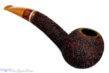 Blue Room Briars is Proud to Present this Dr. Bob Pipe Rusticated Hawkbill with Wood and Acrylic Insert