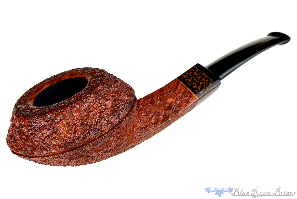 Jesse Jones Pipe Sandblast Large Squat Bulldog with Black Palm