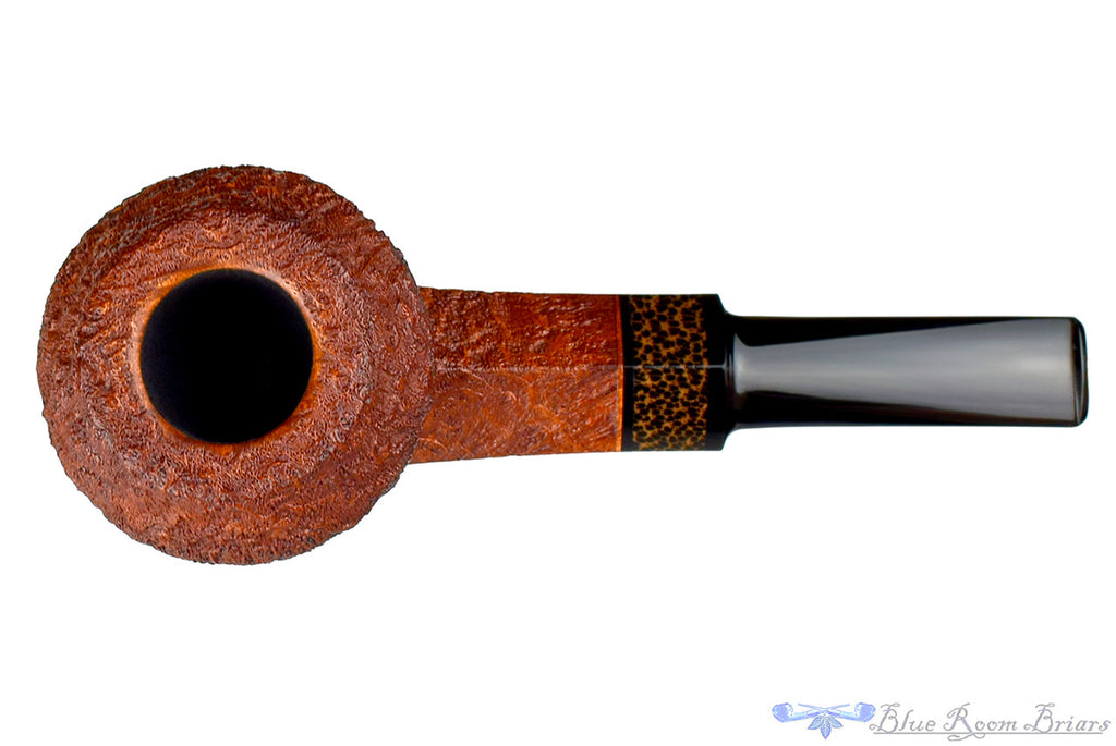 Jesse Jones Pipe Sandblast Large Squat Bulldog with Black Palm