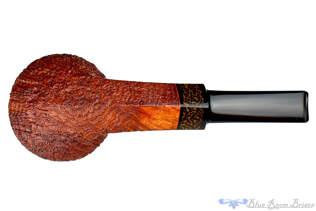 Jesse Jones Pipe Sandblast Large Squat Bulldog with Black Palm