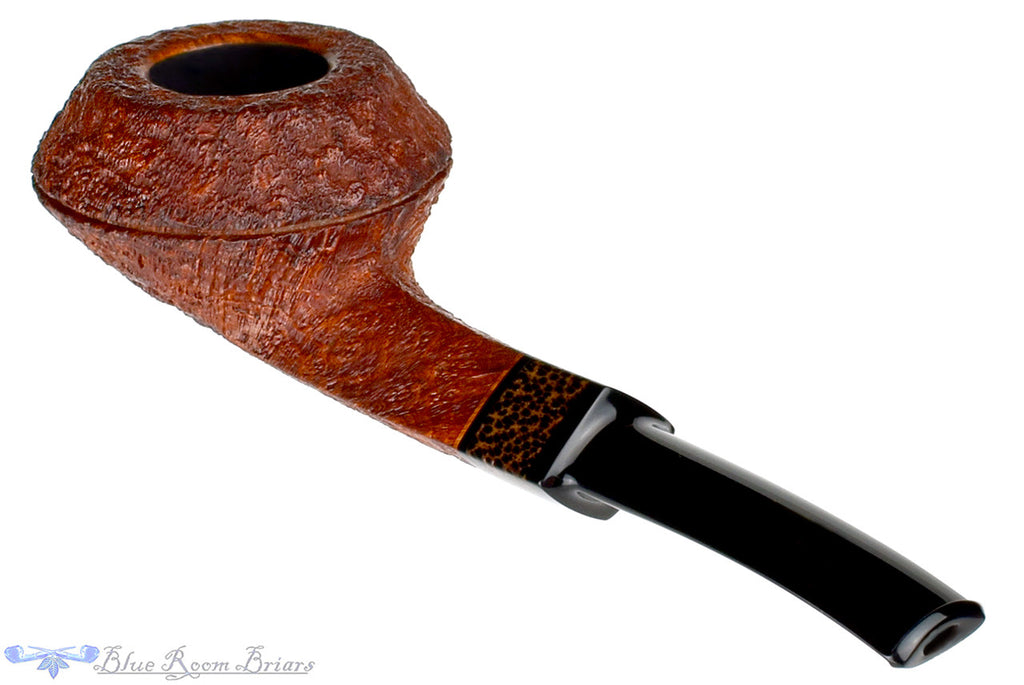 Jesse Jones Pipe Sandblast Large Squat Bulldog with Black Palm