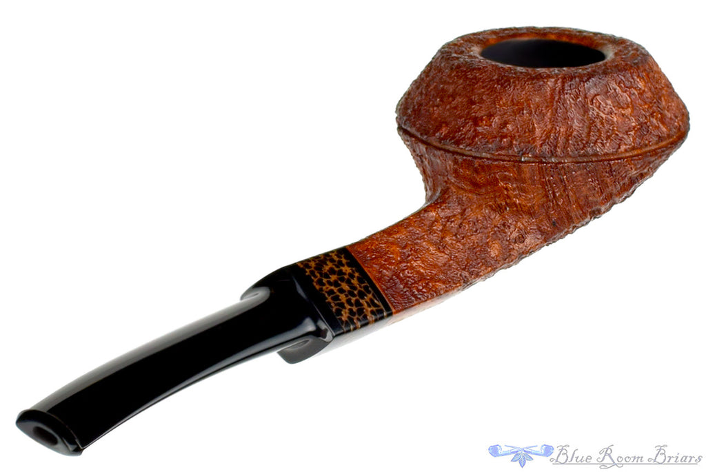 Jesse Jones Pipe Sandblast Large Squat Bulldog with Black Palm