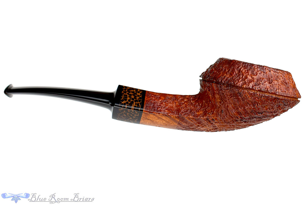 Jesse Jones Pipe Sandblast Large Squat Bulldog with Black Palm