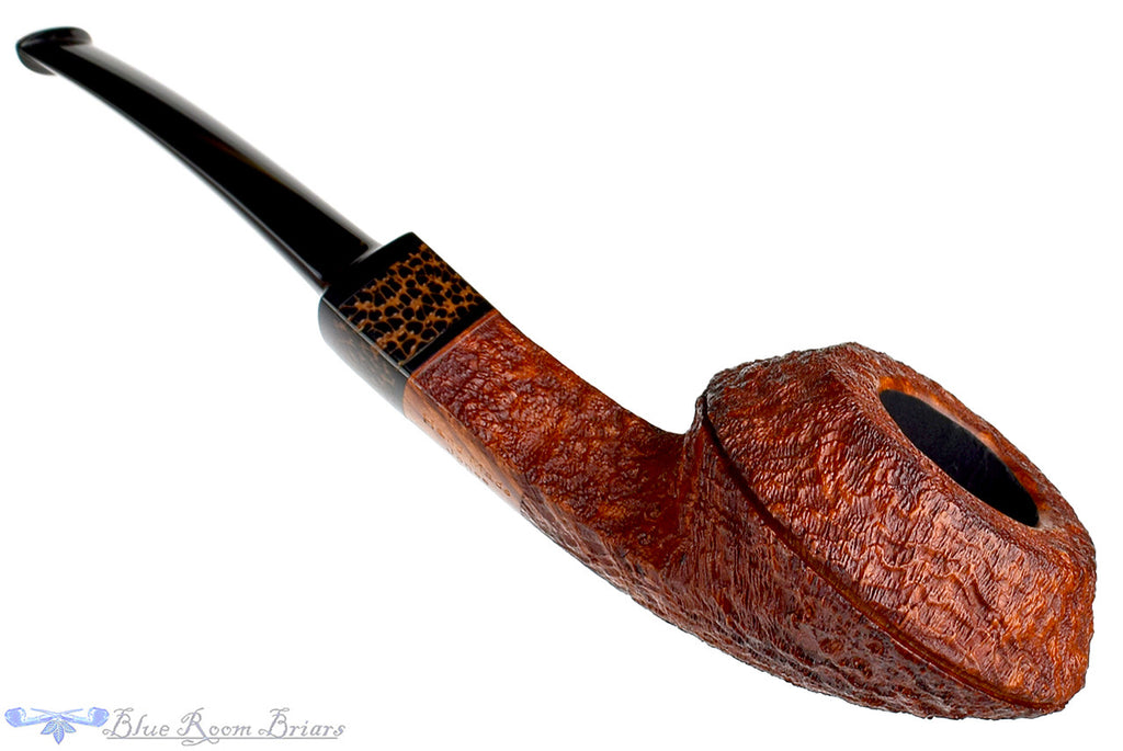 Jesse Jones Pipe Sandblast Large Squat Bulldog with Black Palm