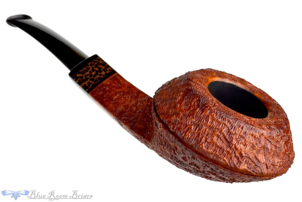 Jesse Jones Pipe Sandblast Large Squat Bulldog with Black Palm