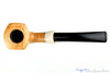 Blue Room Briars, Charl Goussard Pipe 1/8 Bent Pale Elephant's Foot with Acrylic, smooth, pale, perfect, taper, tapered stem, black stem, south africa, south african, natural finish