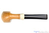 Blue Room Briars, Charl Goussard Pipe 1/8 Bent Pale Elephant's Foot with Acrylic, smooth, pale, perfect, taper, tapered stem, black stem, south africa, south african, natural finish