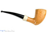 Blue Room Briars, Charl Goussard Pipe 1/8 Bent Pale Elephant's Foot with Acrylic, smooth, pale, perfect, taper, tapered stem, black stem, south africa, south african, natural finish